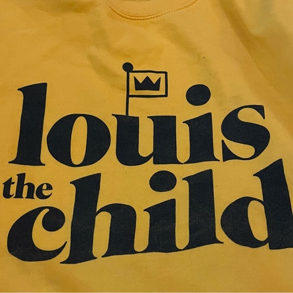Louis The Child Sweatshirt Official Tour Merch Bold Graphic Gold Black XL - Picture 4 of 5